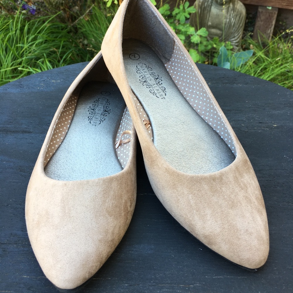 🍁🍂🥿 Beautiful, like new faux suede flats.